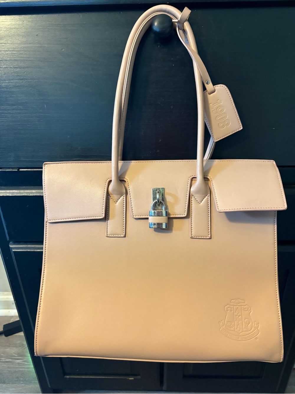 Women’s Alpha Kappa AKA- Classic Structured Pink Tote